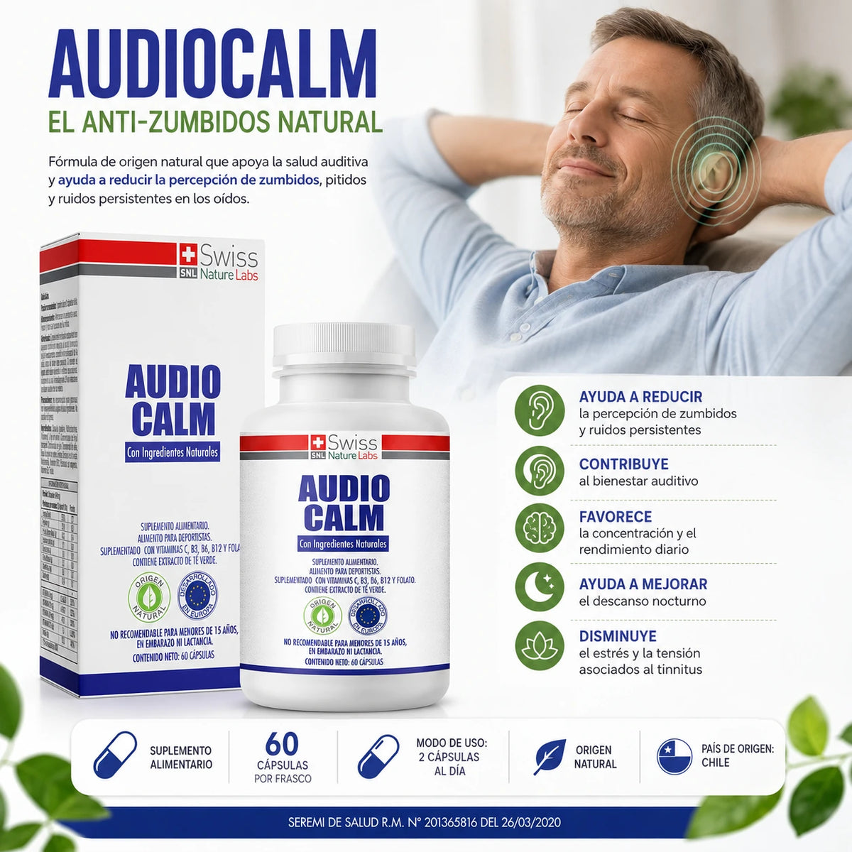 AudioCalm bienestar natural para tus oídos
